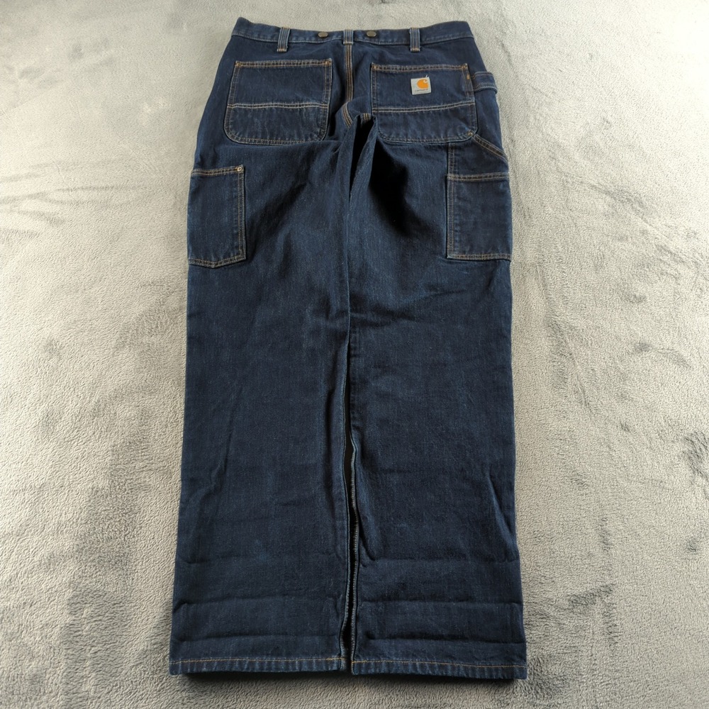 Carhartt Double Knees Carpenter Jeans 33x32 (Fits 32x32) Blue Relaxed Baggy Y2K